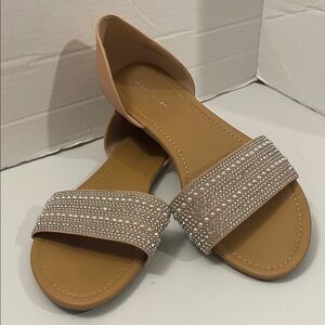 Andiamo Sandals with Pearl Accents